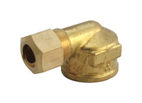 JMF 1/4 in. Compression x 3/8 in. Dia. FPT Yellow Brass Elbow (Pack of 5)