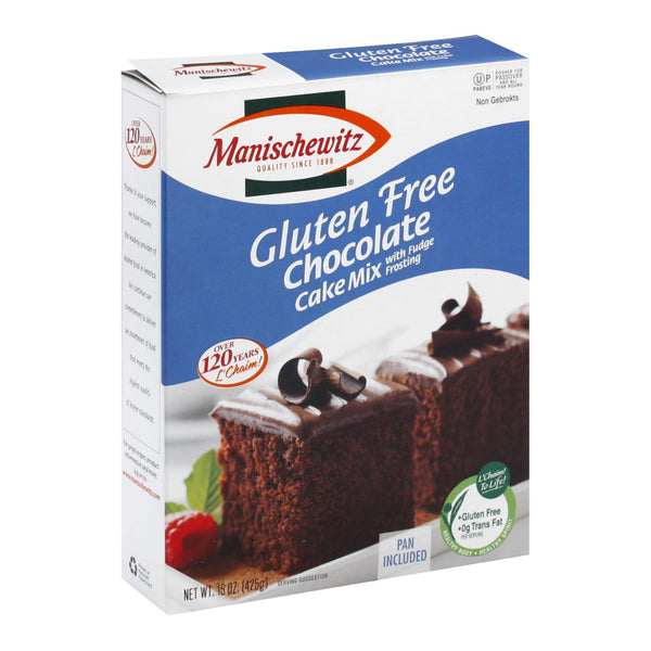 Manischewitz - Mix Cake Chocolate Gluten Free - Case of 12-15 OZ (Pack of 12)