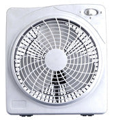 Cool Works F-1022 10 2-Speed White Plastic Box Fan