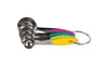 Core Kitchen Silicone/Stainless Steel Silver Measuring Spoon (Pack of 6)