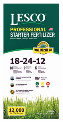 Starter Turf Fertilizer, 18-24-12 Formula, 50-Lbs., 12,000-Sq. Ft.
