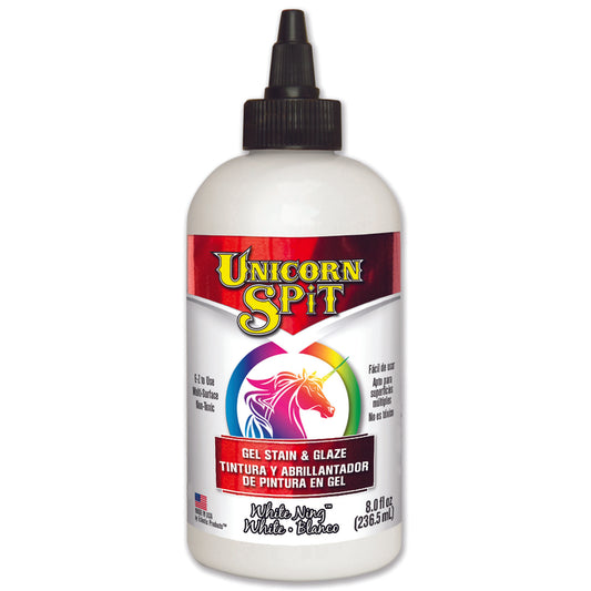 Unicorn Spit Flat White Gel Stain and Glaze 8 oz. (Pack of 6)