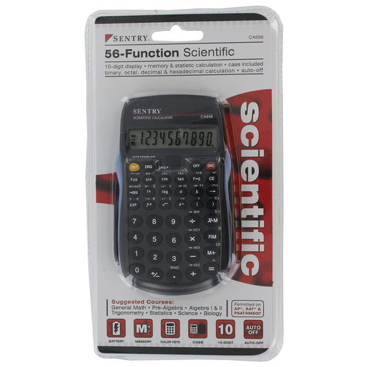 Sentry Black 10 digit Scientific Calculator