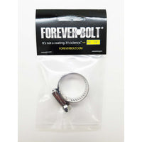 FOREVERBOLT 11/16 in to 1-1/4 in. SAE 12 Silver Hose Clamp Stainless Steel Band