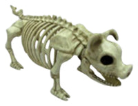 Seasons Pig Skeleton Halloween Decoration 6.5 in. H x 5.25 in. W 1 pk (Pack of 3)