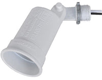 White Weatherproof Porcelain Socket Lampholder