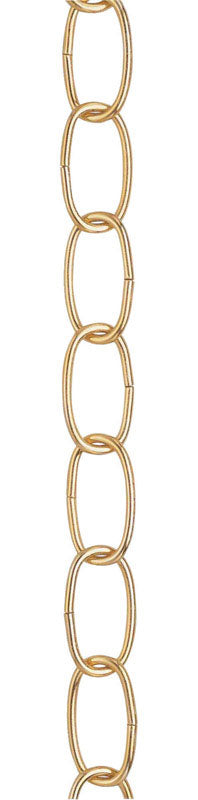Westinghouse 11 gauge Polished Brass Brass Hanging Chain .88 in. Dia. 36 in. (Pack of 6)