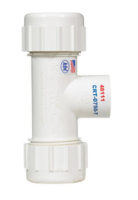Kbi Reducing Comp Tee Sch 40 Pvc Comp X Comp 3/4 " X 1/2 " 150 Psi Pvc Rubber - Max Warehouse