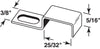 Prime-Line  Mill  Aluminum  Stretcher Clip  For 3/8 inch 4 pk