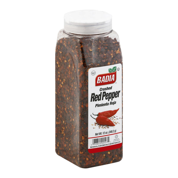 Especias Badia - Pimiento rojo triturado - Caja de 6 - 12 oz.