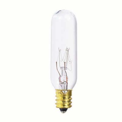 Tubular Light Bulb, Clear, 145V, 15-Watts (Pack of 6)