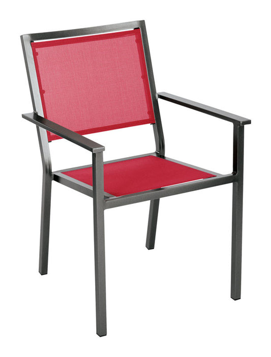 Living Accents Aria Black Aluminum  Sling Chair