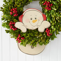 Department 56  Snowman Dangler  Christmas Wreath Decoration  Multicolored  Wood  1 pk