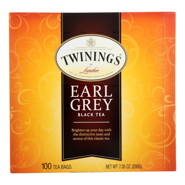 Twinings Tea - Tea Earl Grey - Case of 4 - 100 BAG (Pack of 4)