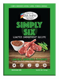 Simply Six Lamb Meal Dry Dog Food, 3-Lbs.