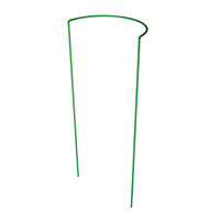 Plant Support, Half-Round, Green Steel, 16 x 40-In.