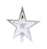Celebrations Star Star Ornament Silver Plastic 1 pk (Pack of 12)