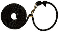 Livestock Neck Rope, Black Poly, 1/2-In. x 10-Ft.