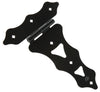 National Hardware 8 in.   L Black Ornamental T Hinge 2 pk