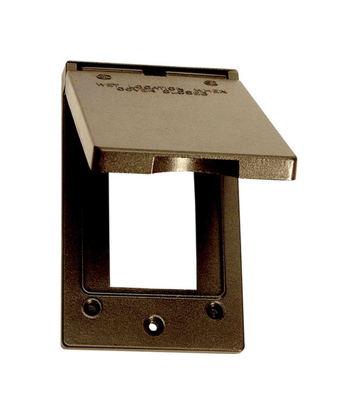 Sigma Engineered Solutions Rectangle Metal 1 gang Vertical GFCI Cover