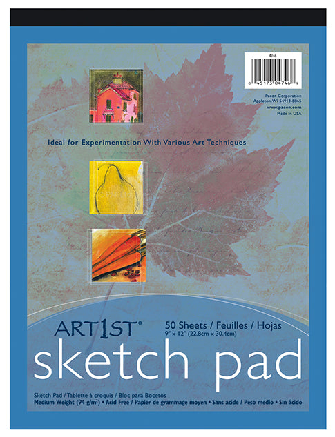 Pacon 4746 9 X 12 Heavyweight Sketch Pad 50 Count