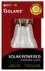 Alpine Corporation Qtt422slr-Bz-Tm 8 Alpine Bronze Glass Hanging Bulb Led Light Outdoor Solar Decor