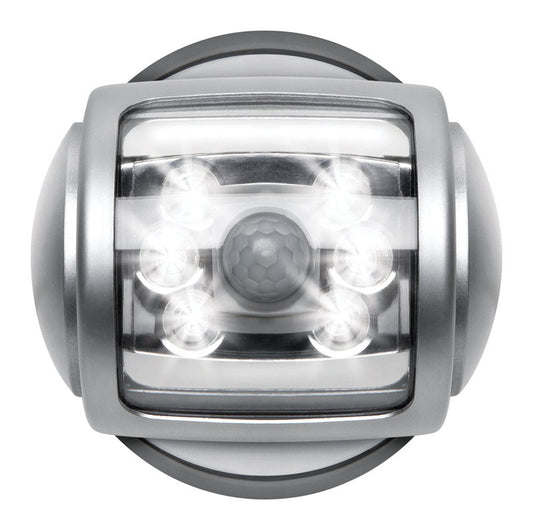 Sharper Image  6 lumens Silver  LED  Spotlight  C Battery