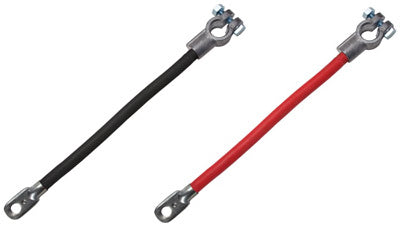 Battery Cable, Top Post, 4 AWG, Black, 15-In.