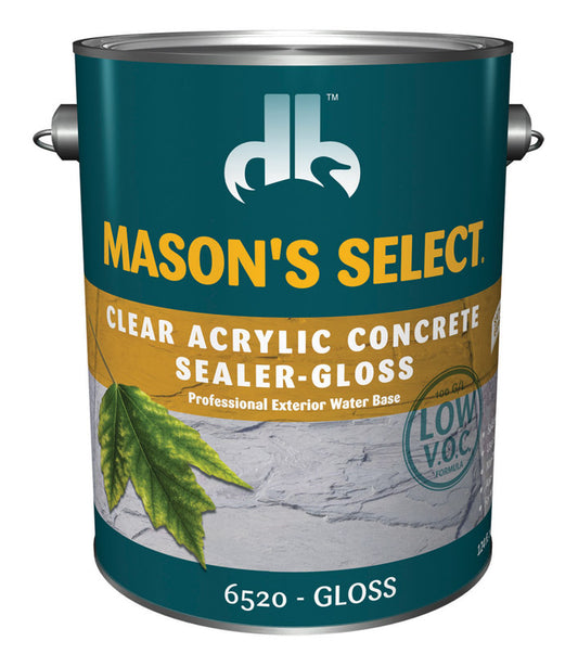 Mason's Select Gloss Clear Acrylic Concrete Sealer 1 gal. (Pack of 4)