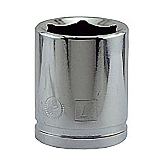 Great Neck 17 mm X 3/8 in. drive Metric 6 Point Socket 1 pc