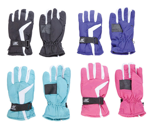 Diamond Visions Assorted Polyester Assorted Ski Gloves (Pack of 24)