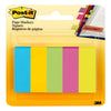 Post-It 1/2 in. W X 1-3/4 in. L Assorted Page Markers 5 pad