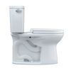 TOTO® Drake® Two-Piece Elongated 1.28 GPF Universal Height TORNADO FLUSH® Toilet with CEFIONTECT® and SoftClose® Seat, WASHLET®+ Ready, Cotton White - MS776124CEFG#01