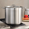 20 Qt Stainless Steel Covered Stock Pot