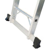 Werner 12 ft. H Aluminum Telescoping Extension Ladder Type IA 300 lb. capacity