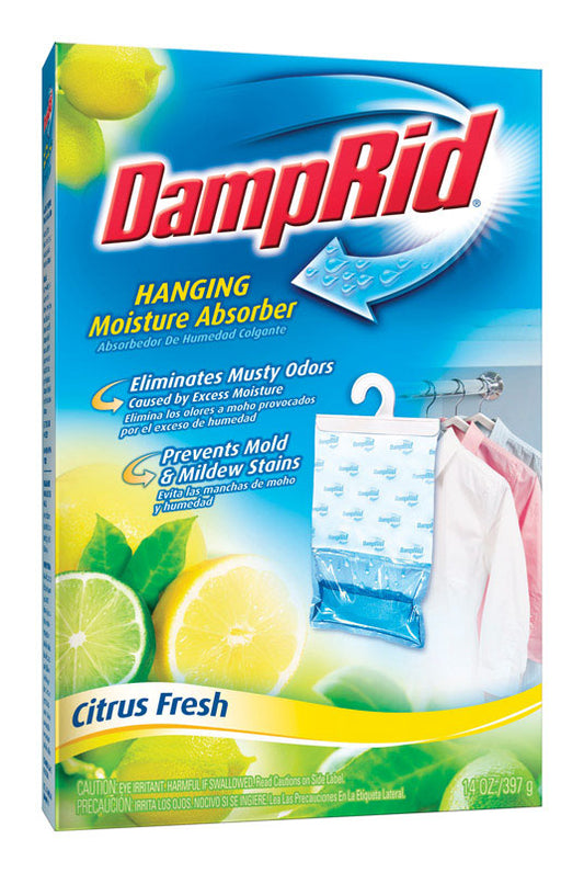 DampRid 14 oz. Citrus Scent Hanging Moisture Absorber (Pack of 6)