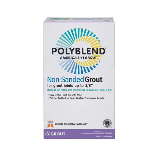 Custom Building Products Polyblend Indoor and Outdoor Platinum Non-Sanded Grout 10 lb (Pack of 4)