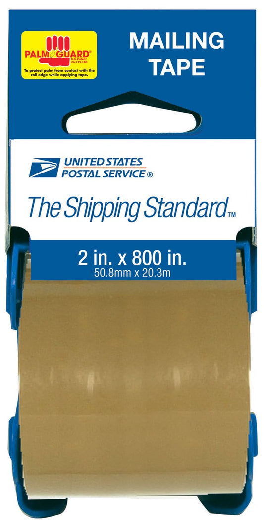 Lepages 83711BNS 2" X 800" Brown USPS Mailing Tape With Palmguard® Dispenser