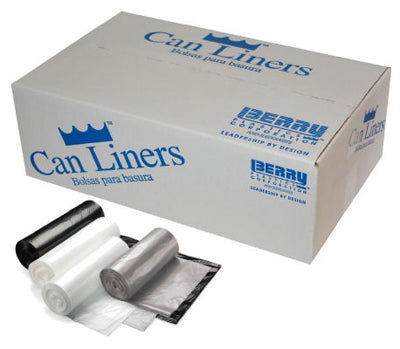 Can Liners, Clear, 45-Gal., 40 x 46-In., 100-Ct.