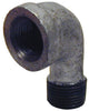 STZ Industries 2 in. FIP each X 2 in. D MIP Galvanized Malleable Iron 90 Degree Street Elbow