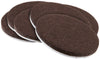 Softtouch Felt Self Adhesive Protective Pad Brown Round 2 in. W 6 pk