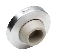 Ives by Schlage 2-1/2 in. W X 3/8 in. L Stainless Steel Satin Wall Door Stop Mounts to wall