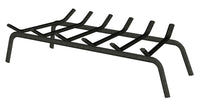 30-Inch Black Wrought Iron Fireplace Grate