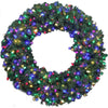 Celebrations  Prelit Green  LED Decorated Wreath  60 in. Dia. Multi-Colored