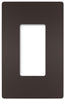 Legrand Radiant Bronze 1 gang Thermoplastic GFCI/Rocker/Toggle Wall Plate 1 pk