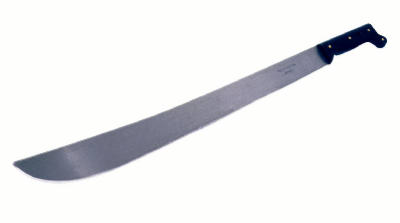 Machete, Tempered Steel With Rubber Handle, 22-In.