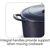 5.5 Qt Enameled Cast-Iron Series 1000 Covered Round Dutch Oven - Dark Blue