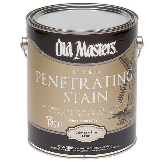Old Masters Semi-Transparent Crimson Fire Oil-Based Penetrating Stain 1 gal. (Pack of 2)