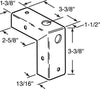 Prime-Line  Zinc-Plated  Silver  Steel  Bracket  1 pk