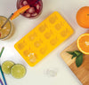 Harold Import Co. 43822 7 X 4.5 Yellow Pineapple Silicone Ice Tray & Baking Mold